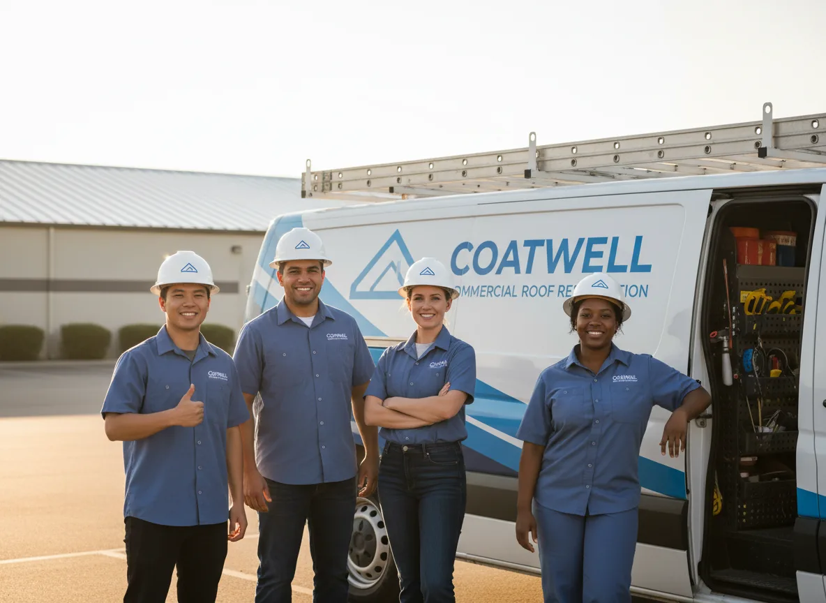 Commercial roof coating company in Elma, IA