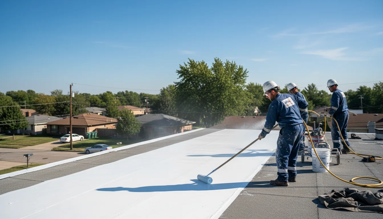 Commercial roof coating in Elma, IA near me